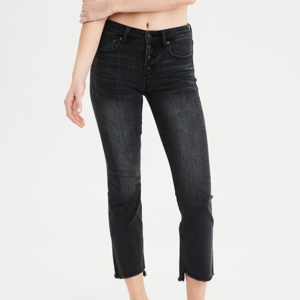 American Eagle Cropped Flare Jeans